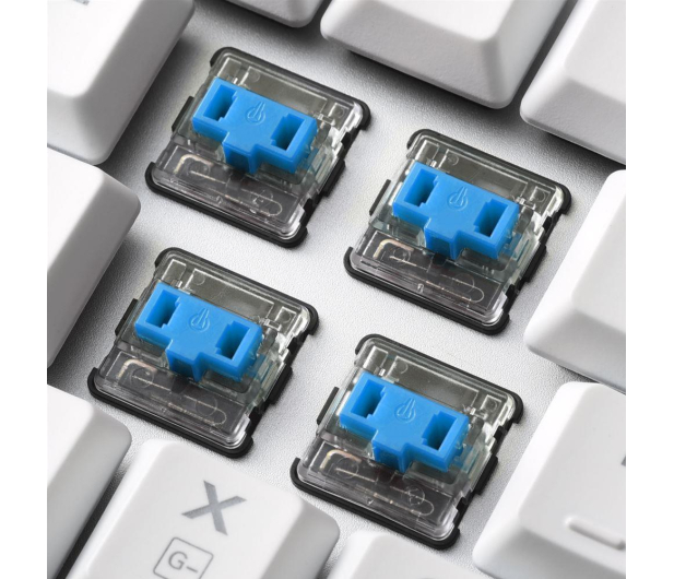 Sharkoon PureWriter White RGB TKL Kailh Blue - 1105756 - zdjęcie 3